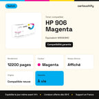 HP 906 Toner Magenta compatible équivalent à W9063MC · Switch : caractéristiques