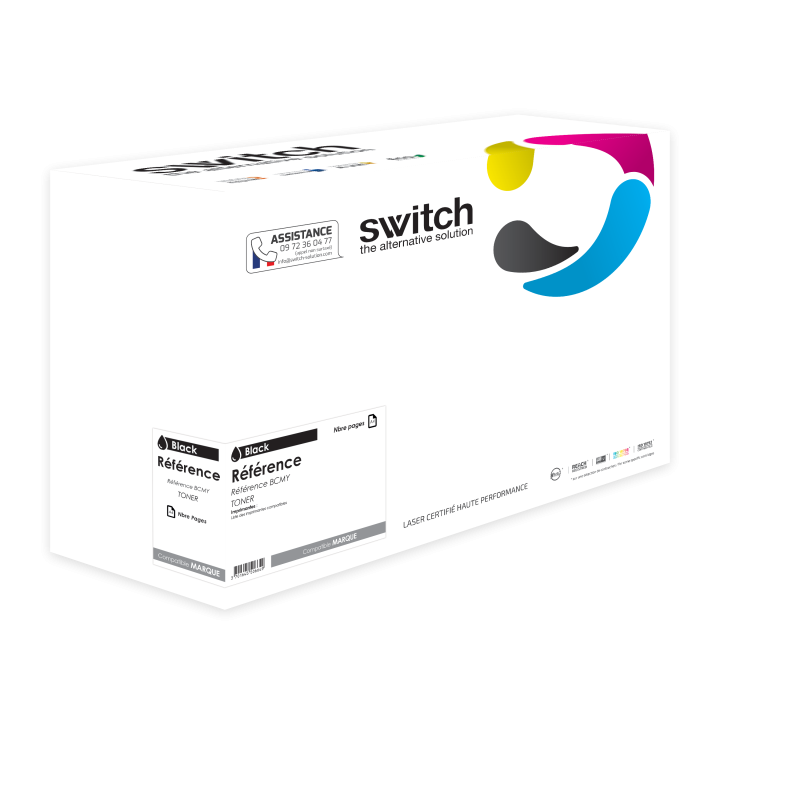HP W9240MC, Toner Noir compatible · Switch