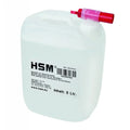HSM, Huile spéciale pour bloc de coupe bidon 5 litres - Équipement bureau > Sécurité documents