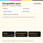 Imprimantes compatibles avec IBM 4227 Ruban Noir compatible équivalent à 13L0034