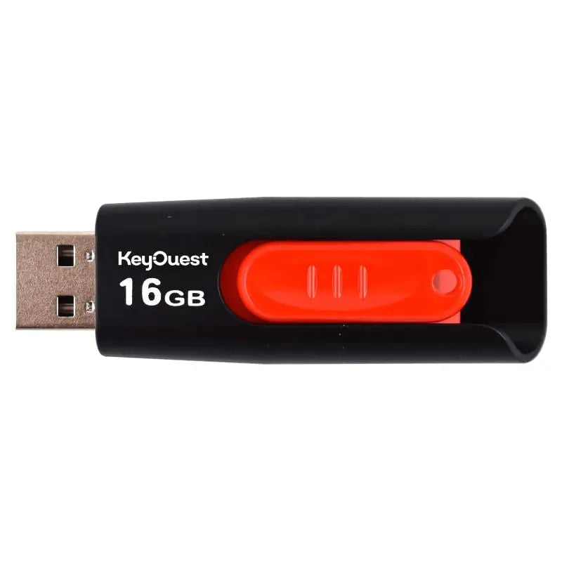 Key Ouest Clé Usb 16Go Keyslide Noir Rouge - KeyOuest