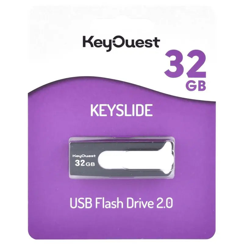 Key Ouest Clé Usb 32Go Keyslide Noir Blanc - KeyOuest