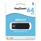 Key Ouest Clé Usb 64Go Keyslide Noir Blanc - KeyOuest