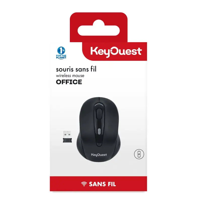 Key Ouest Souris Office Sans Fil Noir - KeyOuest