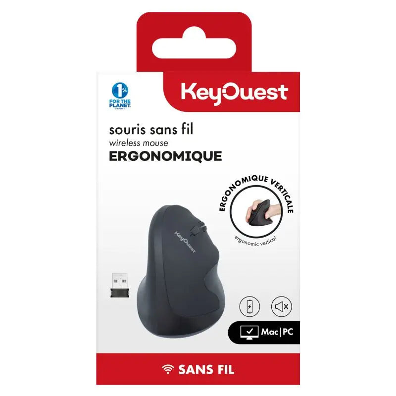 Key Ouest Souris Sans Fil Ergo Confort - KeyOuest