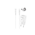 Kit Chargeur Secteur eKOgreen recyclé GaN 30W + USB-C/Light - Blanc
