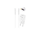 Kit Chargeur Secteur eKOgreen recyclé GaN 30W + USB-C/USB-C - Blanc