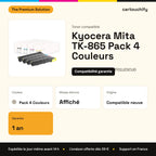 Kyocera Mita TK-865 Toner Pack 4 Couleurs compatible équivalent à 1T02JZ0EU0, 1T02JZ0CU0, 1T02JZBEU0 : caractéristiques