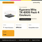 Kyocera Mita TK-8305 Toner Pack 4 Couleurs compatible équivalent à 1T02LK0NL0, 1T02LKCNL0, 1T02LKBNL0 : caractéristiques