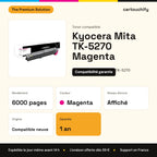 Kyocera Mita TK-5270 Toner Magenta compatible équivalent à 1T02TVBNL0 : caractéristiques