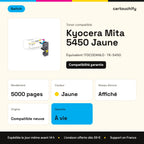 Kyocera Mita 5450 Toner Jaune compatible équivalent à 1T0C0DANL0 · Switch : caractéristiques