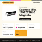 Kyocera Mita 1T02Z7BNL0 Toner Magenta compatible : caractéristiques