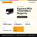Kyocera Mita 1T02Z1BNL0 Toner Magenta compatible : caractéristiques