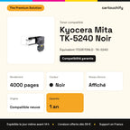 Kyocera Mita TK-5240 Toner Noir compatible équivalent à 1T02R70NL0 : caractéristiques