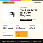 Kyocera Mita TK-5240 Toner Magenta compatible équivalent à 1T02R7BNL0 : caractéristiques