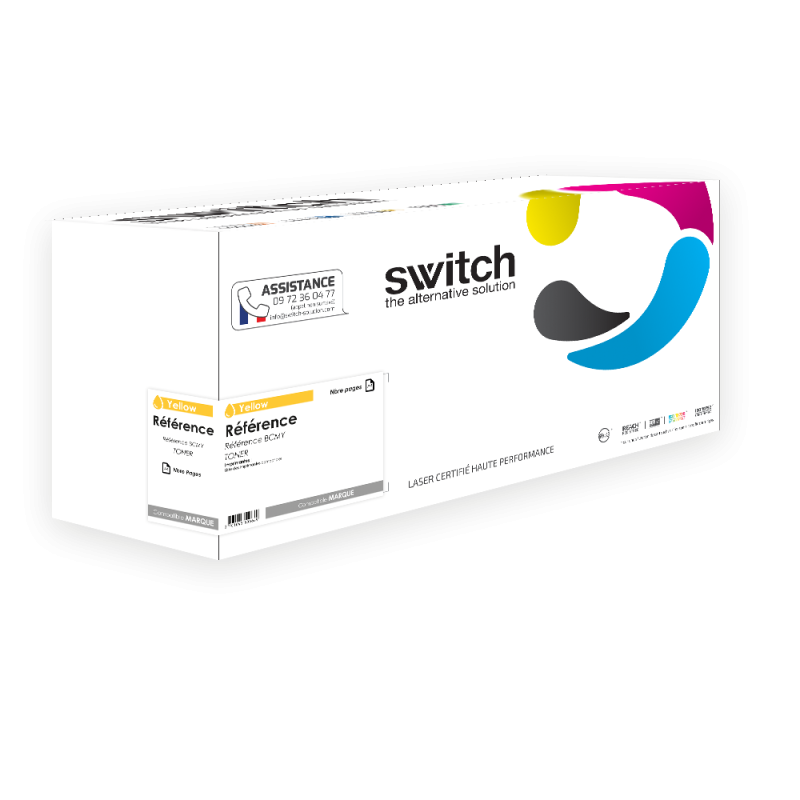 Kyocera Mita TK-5380 1T02Z0ANL0 TK-5380Y, Toner Jaune compatible · Switch