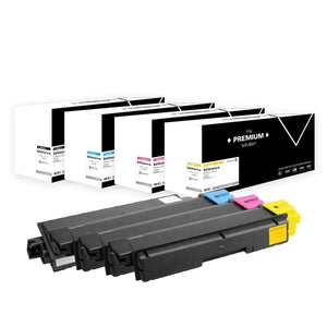 Kyocera Mita TK-580 Toner Pack 4 Couleurs compatible équivalent à 1T02KT0NL0 1T02KTCNL0 1T02KTBNL0