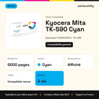 Kyocera Mita TK-590 Toner Cyan compatible équivalent à 1T02KVCNL0 · Switch : caractéristiques