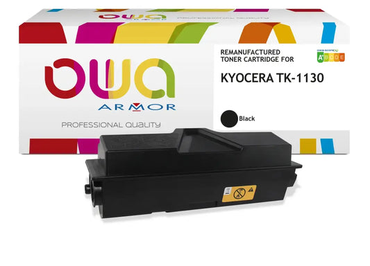 KYOCERA TK-1130 - Cartouche laser compatible - Noir - Toner remanufacturé OWA