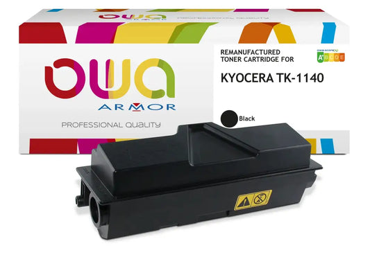 KYOCERA TK-1140 - Cartouche laser compatible - Noir - Toner remanufacturé OWA
