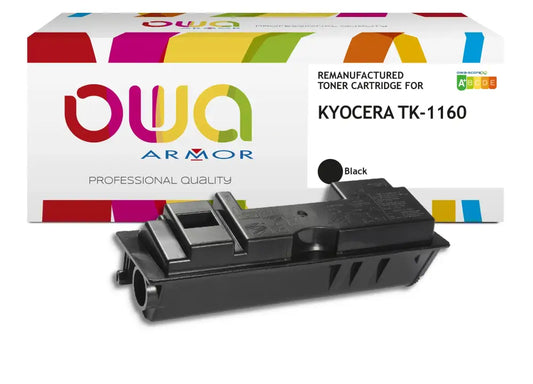 KYOCERA TK-1160 - Cartouche laser compatible - Noir - Toner remanufacturé OWA