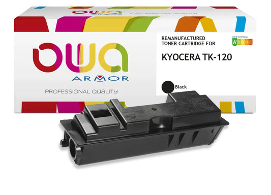 KYOCERA TK-120 - Cartouche laser compatible - Noir - Toner remanufacturé OWA