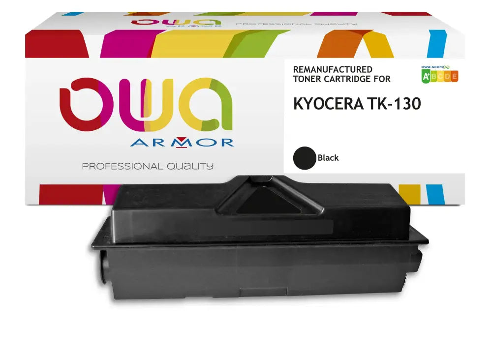 KYOCERA TK-130 - Cartouche laser compatible - Noir - Toner remanufacturé OWA