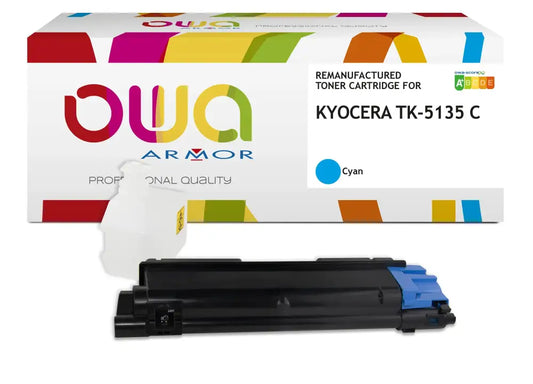 KYOCERA TK-5135 C - Cartouche laser compatible - Cyan - Toner remanufacturé OWA