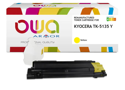 KYOCERA TK-5135 Y - Cartouche laser compatible - Jaune - Toner remanufacturé OWA