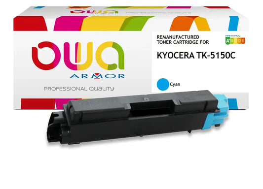 KYOCERA TK-5150 C - Cartouche laser compatible - Cyan - Toner remanufacturé OWA