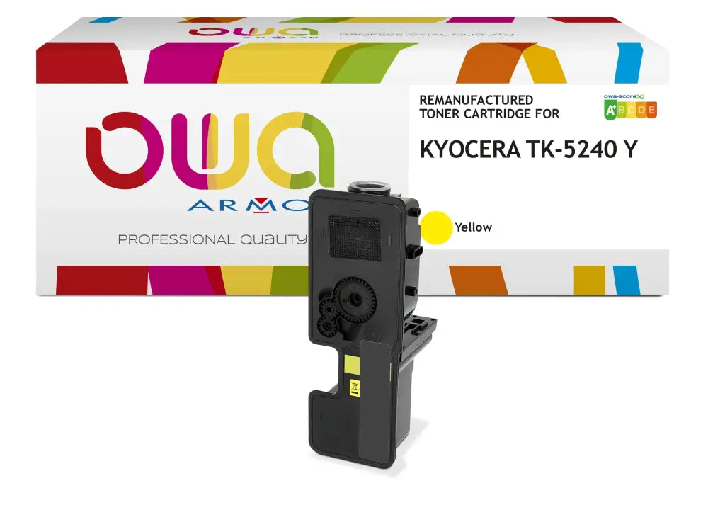 KYOCERA TK-5240 Y - Cartouche laser compatible - Jaune - Toner remanufacturé OWA