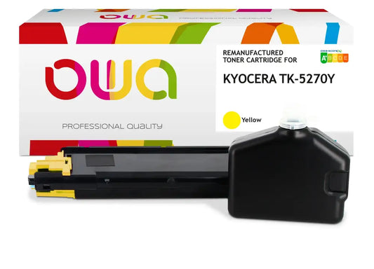 KYOCERA TK-5270 Y - Cartouche laser compatible - Jaune - Toner remanufacturé OWA