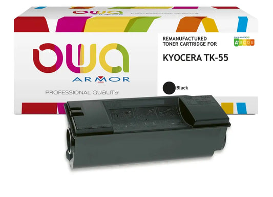 KYOCERA TK-55 - Cartouche laser compatible - Noir - Toner remanufacturé OWA