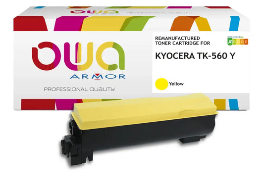 KYOCERA TK-560 Y - Cartouche laser compatible - Jaune - Toner remanufacturé OWA