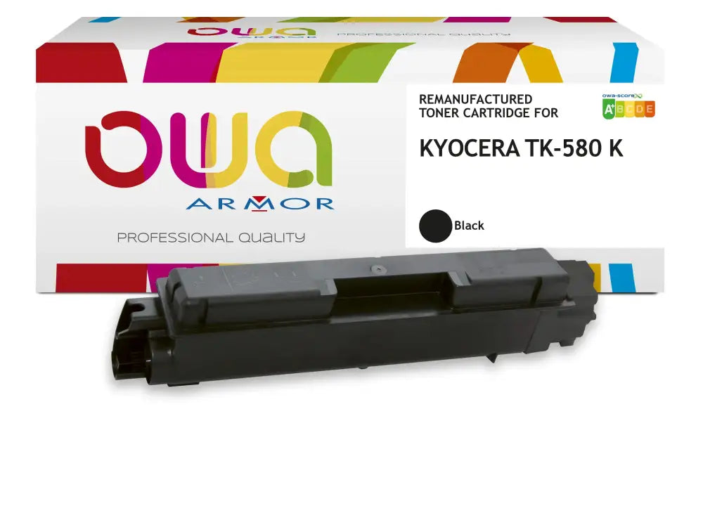 KYOCERA TK-580 K - Cartouche laser compatible - Noir - Toner remanufacturé OWA