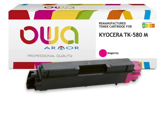 KYOCERA TK-580 M - Cartouche laser compatible - Magenta - Toner remanufacturé OWA