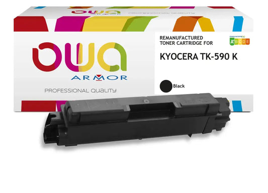 KYOCERA TK-590 K - Cartouche laser compatible - Noir - Toner remanufacturé OWA