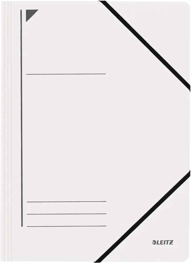 LEITZ Chemise à élastique format A4 carton blanc - Chemises & trieurs