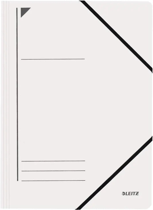 LEITZ Chemise à élastique format A4 carton blanc - Chemises & trieurs