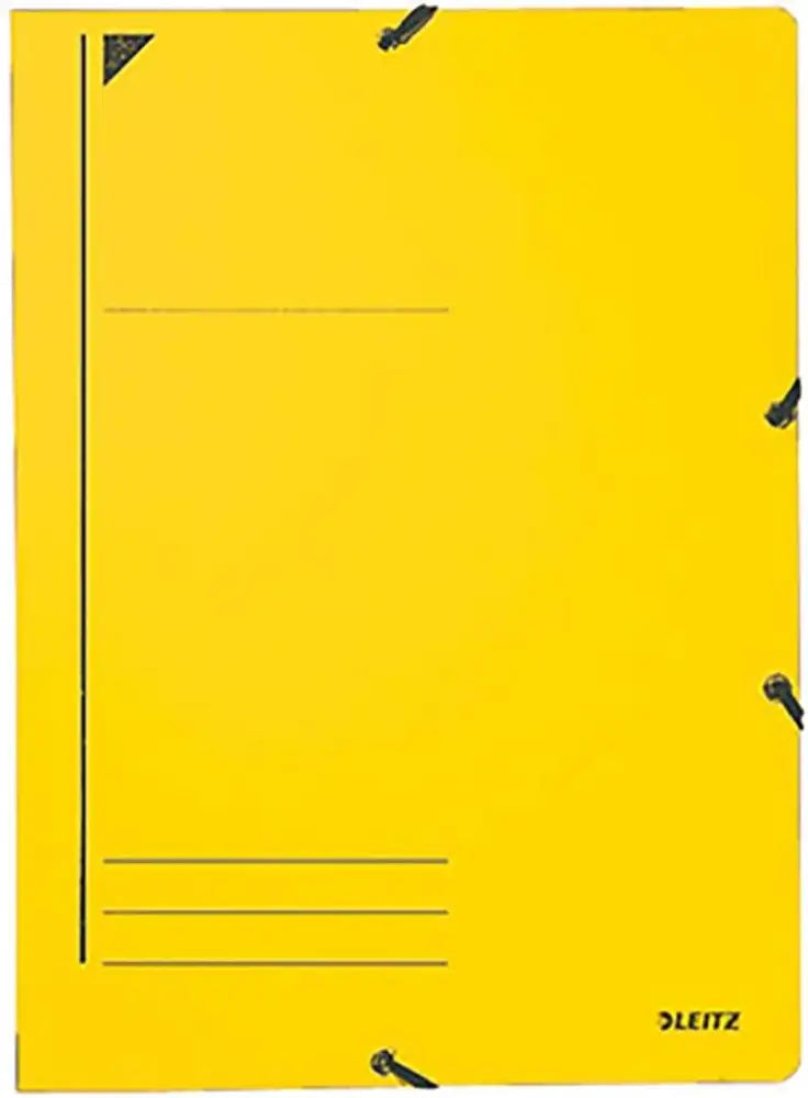LEITZ Chemise à élastique format A4 carton jaune - Chemises & trieurs