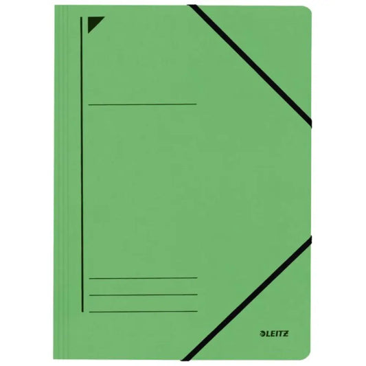 LEITZ Chemise à élastique format A4 carton vert - Chemises & trieurs