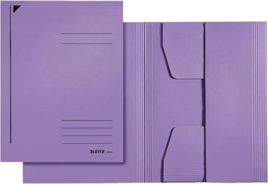 LEITZ Chemise à élastique format A4 carton violet - Chemises & trieurs