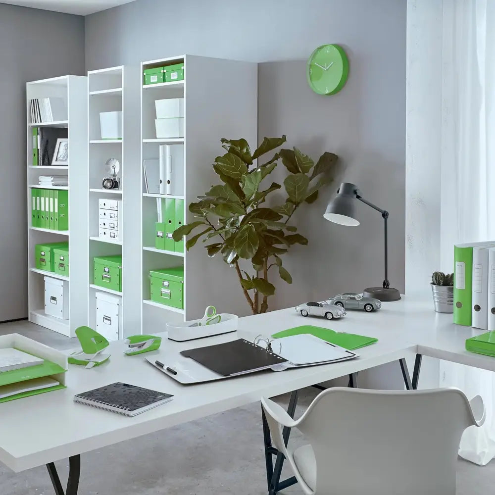 LEITZ Chemise à élastique WOW A4 carton vert - Chemises & trieurs