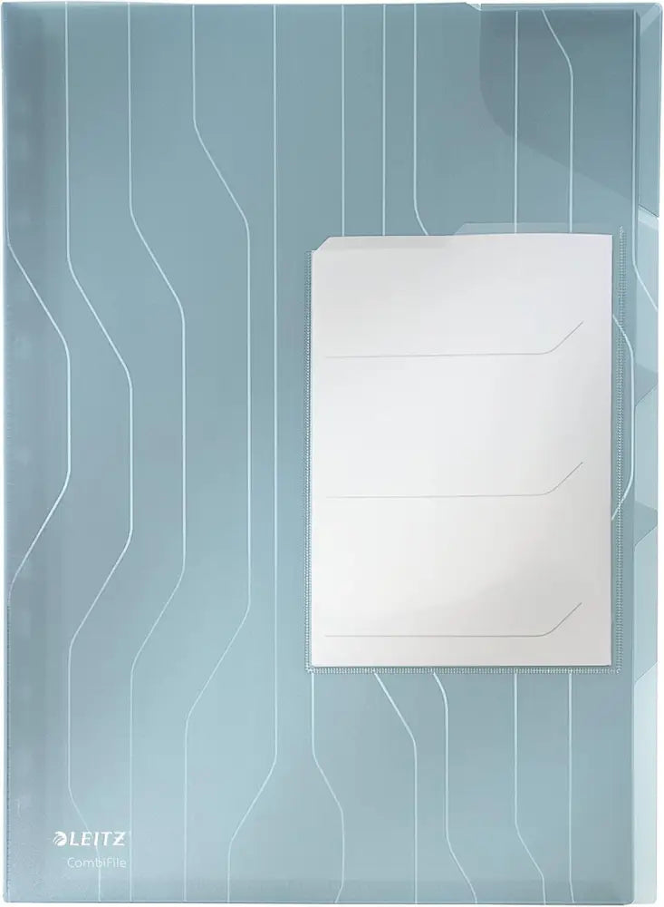 LEITZ chemise trieur CombiFile A4 PP bleu 0,20 mm - Chemises & pochettes transparentes
