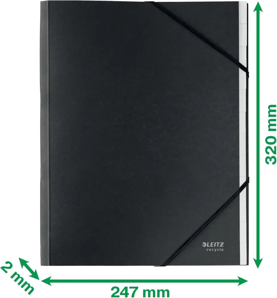 LEITZ Chemise trieur Recycle A4 carton noir - Chemises & trieurs