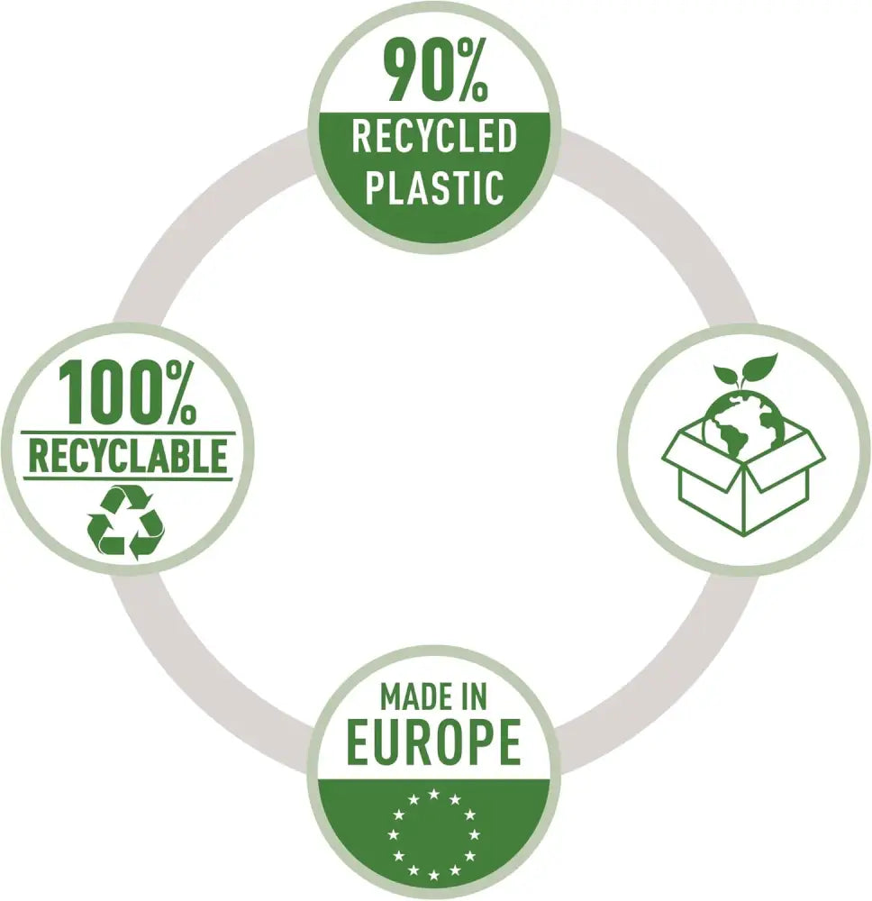 LEITZ Pochette perforée Recycle A4 PP grainé 0,10 mm - Chemises & pochettes transparentes