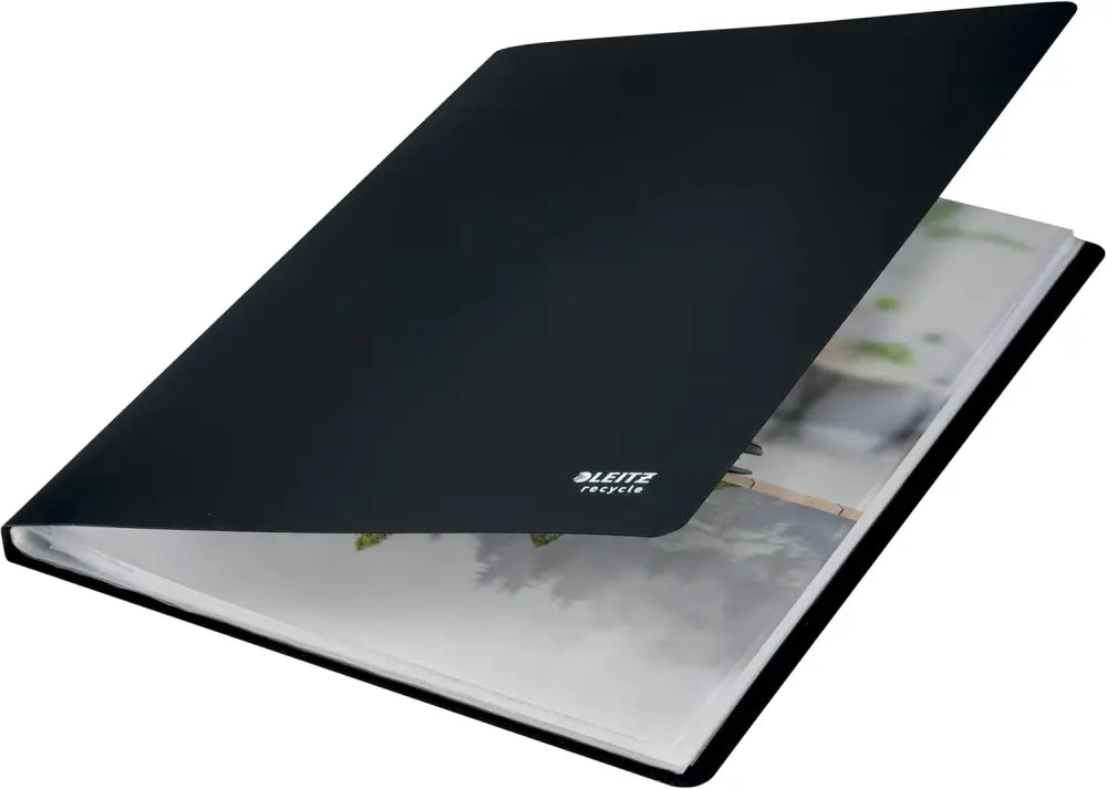 LEITZ Protège-documents Recycle A4 PP 20 pochettes noir - Protèges-documents & chevalets de table