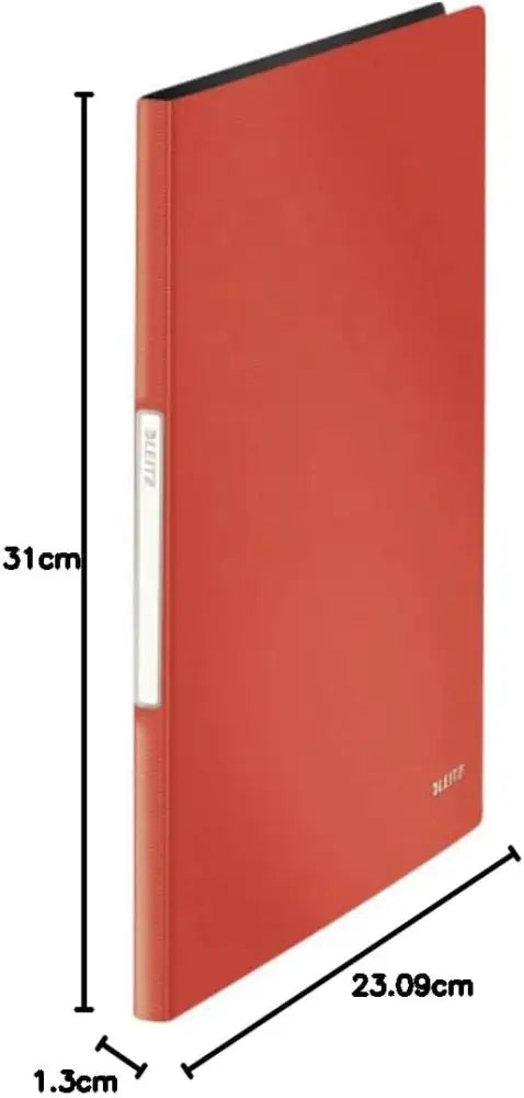 LEITZ Protège-documents Solid A4 PP 20 pochettes rouge - Protèges-documents & chevalets de table