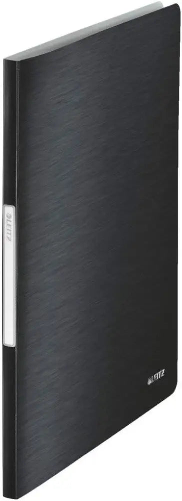 LEITZ Protège documents Style format A4 PP noir satin, - Protèges-documents & chevalets de table