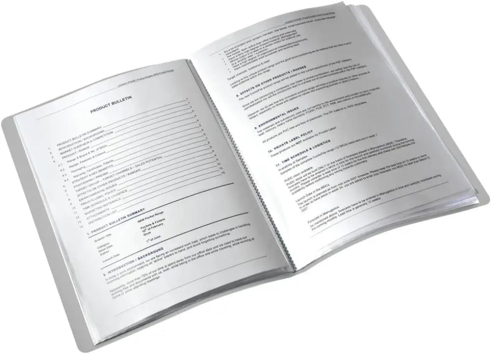 LEITZ Protège documents Style format A4 PP noir satin, - Protèges-documents & chevalets de table